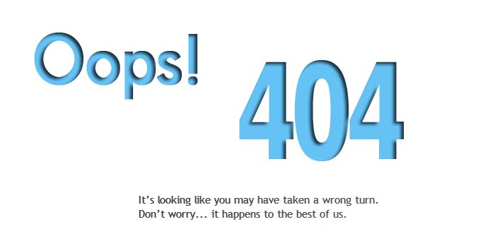 Prism 404 Error Page 