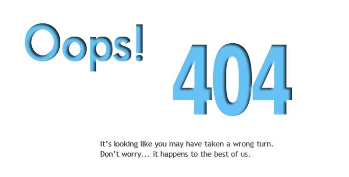 Prism 404 Error Page